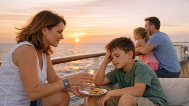 Mareo en crucero con niños: cómo prevenirlo y qué llevar en el botiquín familiar